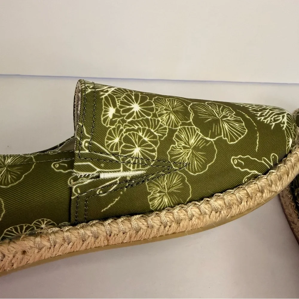 Vionic Green Floral Espadrille Shoes - Picture 8 of 8